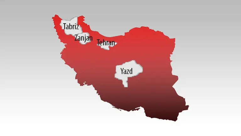 Weltkarte mit allen Automechanika Veranstaltungen